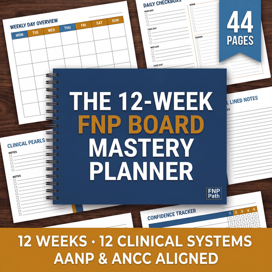 12-Week FNP Board Mastery Study Planner